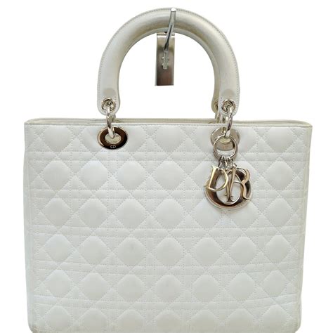 white lady dior bag|lady dior designer bags.